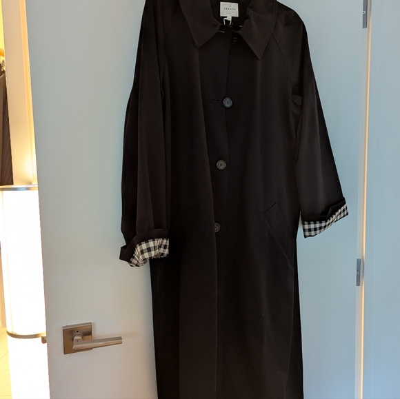 Sezane Clyde Coat Black - Size 10 - Picture 9 of 9